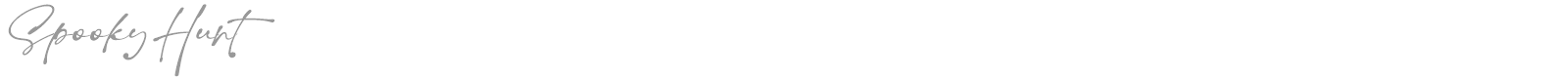 Spooky Hunt font preview